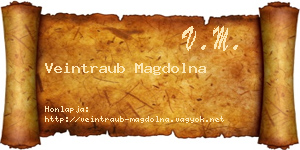Veintraub Magdolna névjegykártya
